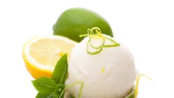 Helado de lima con mojito