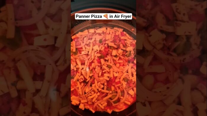 #panner #pizaa 🍕 in Air fryer🫶 #akka #recipe #youtubeshorts #shortsvideo #shorts #food #youtube
