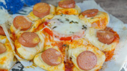 Pizzas con forma de flor