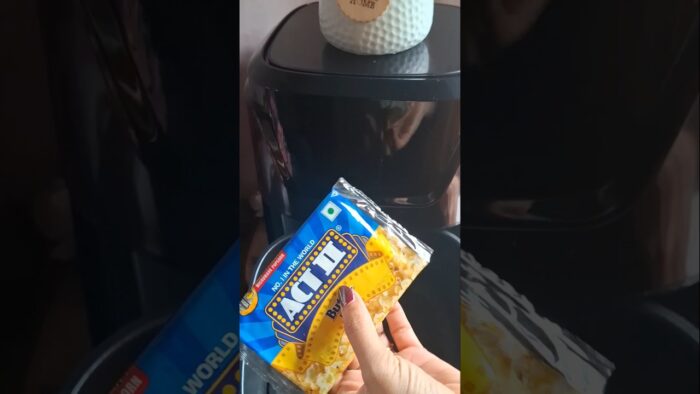 popcorn 🍿 in air fryer #shorts #ytshorts #yt #ytshort #viral #viralreels #recipe #airfryer #food