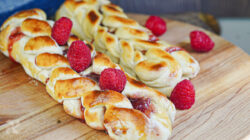 Trenzas rellenas de pan brioche