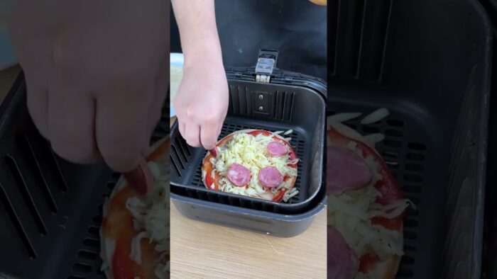 ¡Pizza crujiente en freidora de aire!
