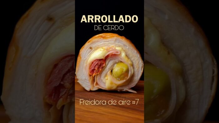 ARROLLADO DE CERDO! #airfryer #freidoradeaire #arrollado #matambre #parati #fyp