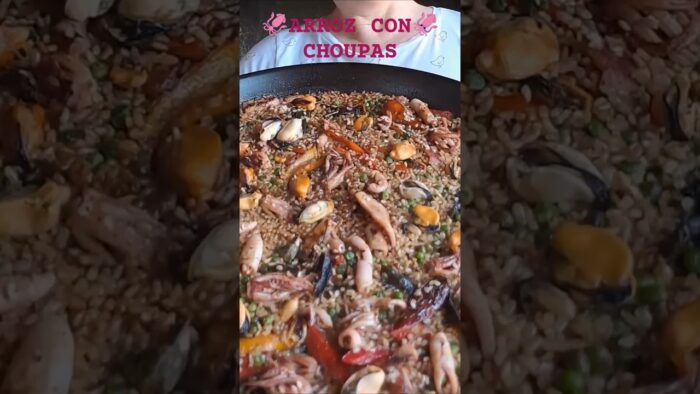 🦑 ARROZ CON CHOUPAS (POTA) Y MEJILLONES EN PAELLA 🦑 sin Thermomix® #TM6