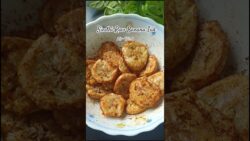 Air-Fried Raw Banana Tuk #sindhirecipe Kacha Kela Tuk | #airfryerrecipes