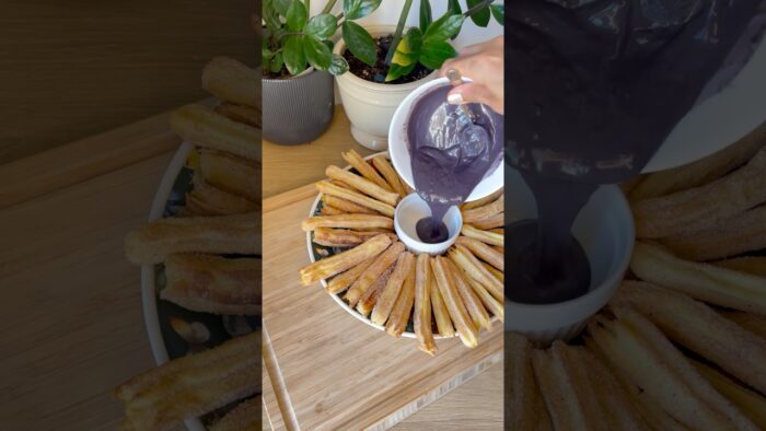 Air Fryer Churros with Chocolate Dip 🍫 | So Easy, Delicious & Healthy – Must Try!#churros#airfryer