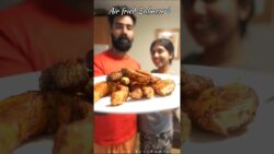 Air fried Salmon 🦈#shortvideo #shorts #couplecooking