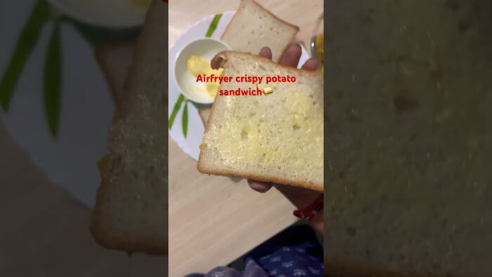 Airfryer crispy potato sandwich#foodlover #airfryerrecipes #viral#shorts
