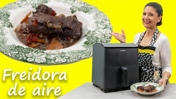 Así quedan las carrilleras en la freidora de aire ¡Increíble sabor!