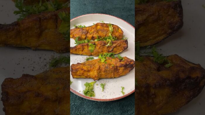 Begun Sundori in Airfryer #brinjal #airfryerrecipe #eggplantrecipe #shorts