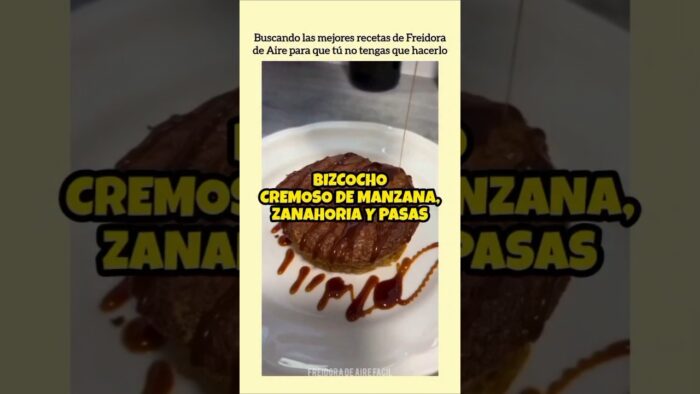 Bizcocho Cremoso de Manzana, Zanahoria y Pasas en Airfryer | FREIDORA DE AIRE FÁCIL