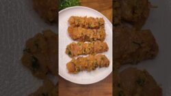 Brochetas de pollo ricas en proteínas en freidora de aire