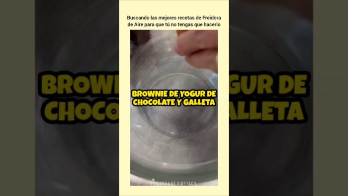 Brownie de Yogur de Chocolate y Galleta en Airfryer | FREIDORA DE AIRE FÁCIL
