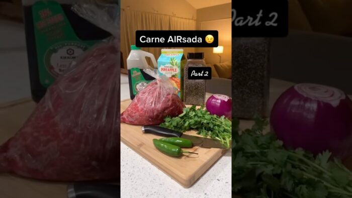 Carne Asada WITHOUT a grill! #carneairsada #airfryer #recipe #mealsonabudget #food #everydaycook