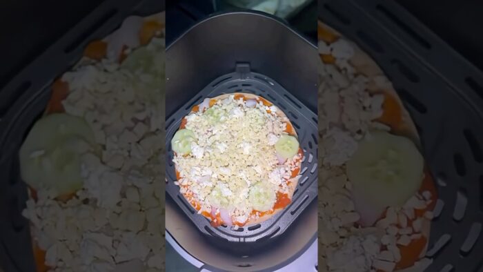Cheese pizza❤️✨💜#shortsvideos   #airfryerrecipes #airfryer #song #trendingshorts #philipsairfryer
