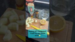 Congested?  This Detox Drink Helped 🍋🥒 #shorts
