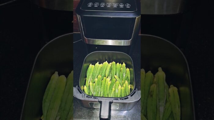 Crispy Air Fryer Bhindi – The Best Recipe#bhindi #bhindirecipe #cooking #reels #recipe #food #foodie