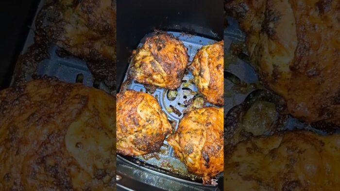 Delicioso pollo en freidora de aire #receta #freidoradeaire #canaldecocina #food #comidafacil #pollo