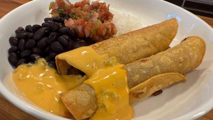 Easy Air Fryer Taquitos Recipe Made With Leftover Pulled Pork and Smoked Salsa