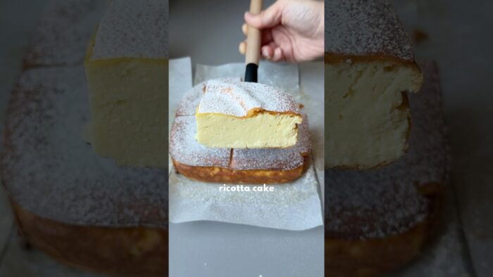 FLOURLESS RICOTTA CAKE 🍋🍯 #glutenfreebaking
