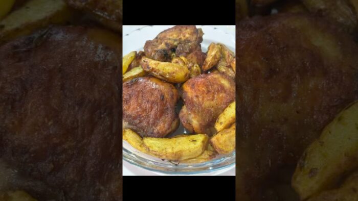 FRANGO COM BATATAS NA AIRFRYER.