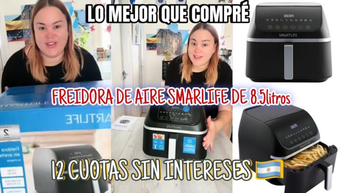 FREIDORA DE AIRE SMARTLIFE ! De 8.5 LITROS VALE LA PENA ?