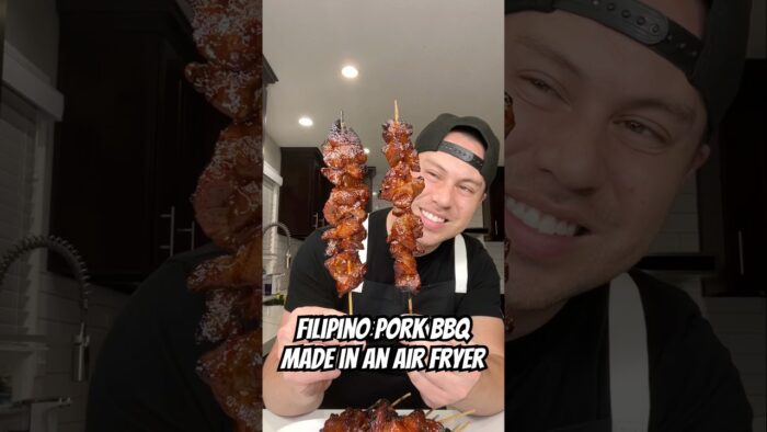 Filipino Pork BBQ in an air fryer! #recipe #airfryerrecipes #filipino #bbq #filipinobbq #barbecue
