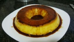 Flan de Arroz con leche y naranja en thermomix