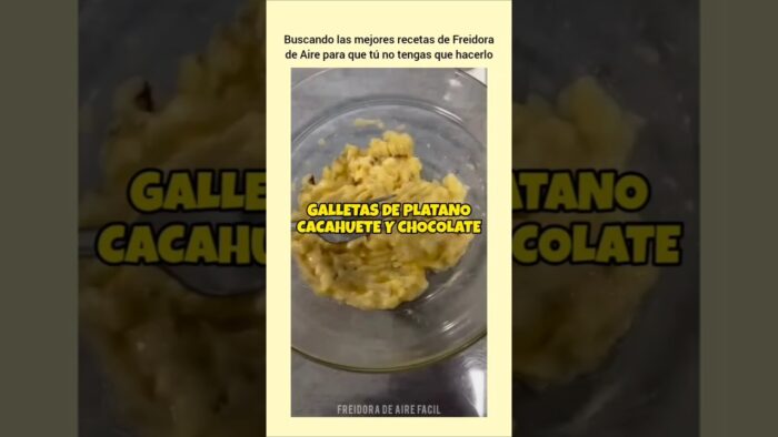 Galletas de Plátano, Cacahuete y Chocolate en Airfryer | FREIDORA DE AIRE FÁCIL