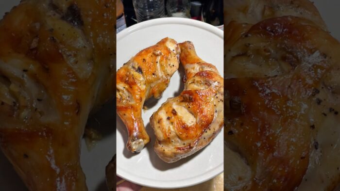 Grilled Chicken Thigh | หน่องไก่ติดสะโพกย่าง #อาหาร #เมนูหม้อทอดไร้น้ำมัน #food #Airfryer #cooking