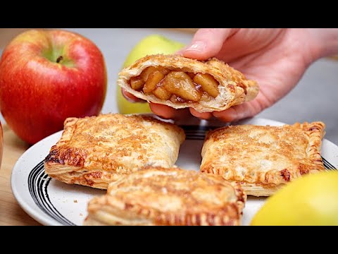 HOJALDRES DE MANZANA⎮ EN FREIDORA DE AIRE | Receta VEGANA