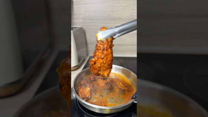 HONEY GLAZED NANDOS CHICKEN STRIPS 🐔🌶️ 100G OF PROTEIN 💪🏻 #healthyfood #easyrecipe #protein