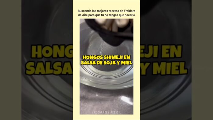 Hongos Shimeji en Salsa de Soja y Miel en Airfryer | FREIDORA DE AIRE FÁCIL