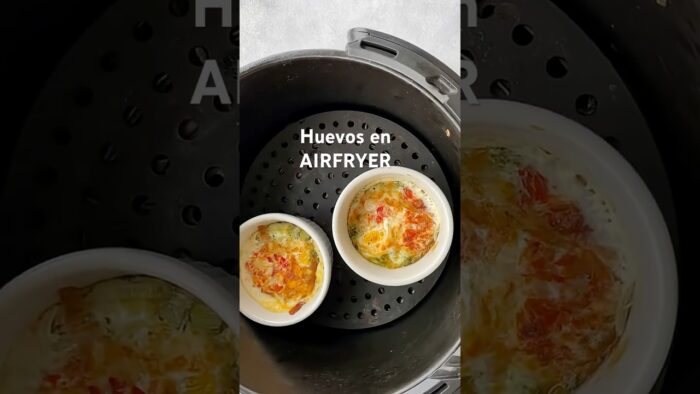 Huevos con pesto en Airfryer