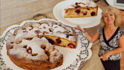 Kirschkuchen mit frischen Kirschen saftig und lecker Thermomix® TM5/TM6 TM7 TM31