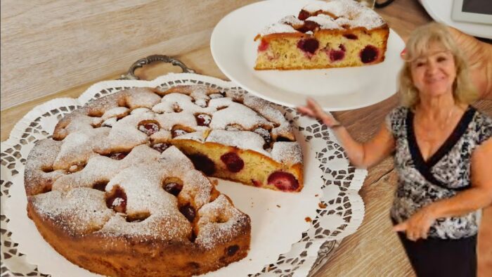 Kirschkuchen mit frischen Kirschen saftig und lecker Thermomix® TM5/TM6 TM7 TM31