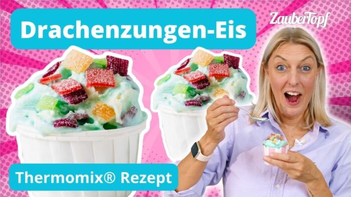 🍦🩵 McFlurry® Eis mit Drachenzungen – NUR 5 Zutaten! | Thermomix® Rezept