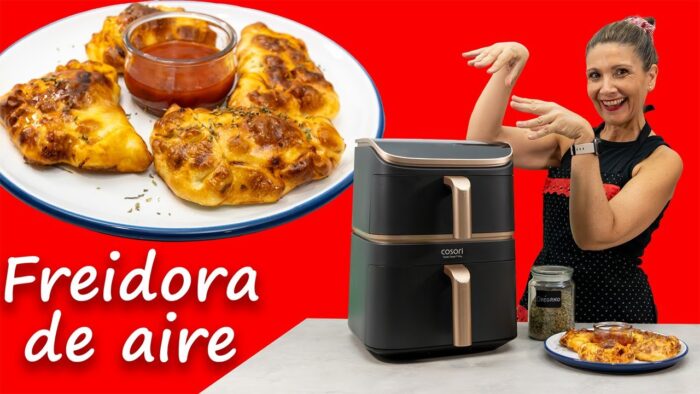 Mini CALZONES en la freidora de aire que te van a ENCANTAR