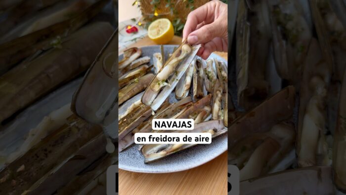 NAVAJAS en #AIRFRYER en 10 minutos #freidoradeaire #recetas #recetasrapidas #comida #mariscos#receta