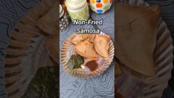No Maida No Deep Frying Samosa Air Fryer Recipes 😍 #shorts