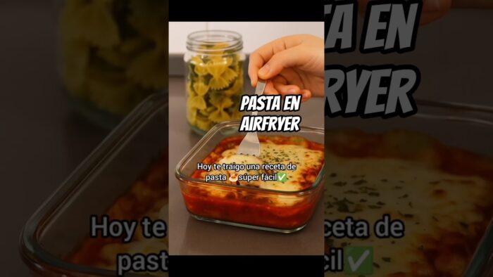 PASTA AIRFRYER , SIN HERVIR , MUY FÁCIL.#pasta #pastarecipe #cocina #cocinafacil #foodie #food
