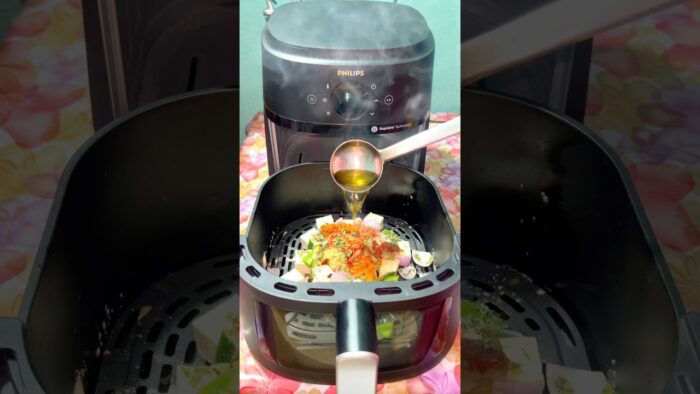 🔥Paneer Tikka Recipe in Air Fryer | No Tandoor Needed! 😍 #shorts #viral #ytshorts #trending