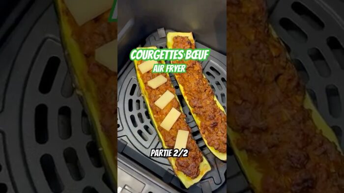 Partie 2/2 – Courgettes Farcies à l’Air Fryer : 600 kcal et 50g de Protéines !