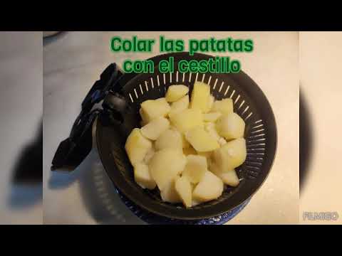 Patatas revolconas con pulpo con Thermomix