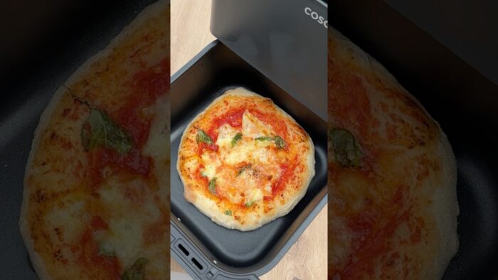 Pizza en Airfryer #pizza #pizzapie #receta #food