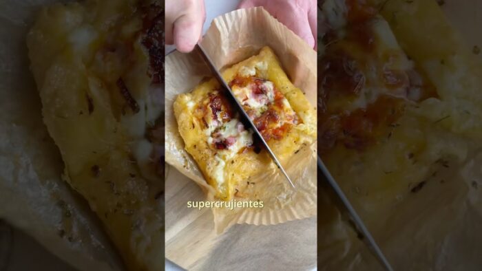 Pizza sin harinas 😋 #pizza #recetasana #airfryer #recetasespañolas #mapetitebouchee #viral