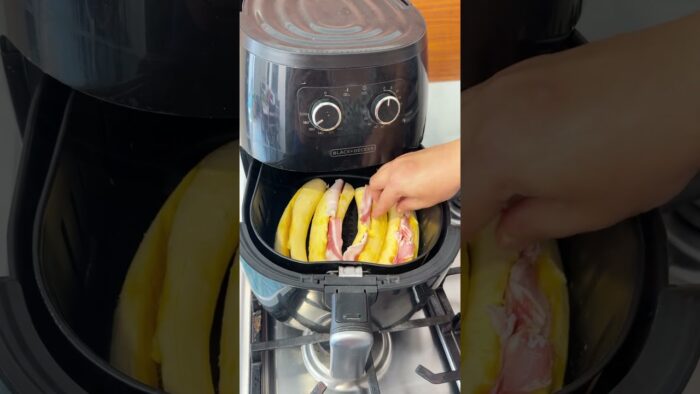 Plátanos rellenos en freidora Receta fácil