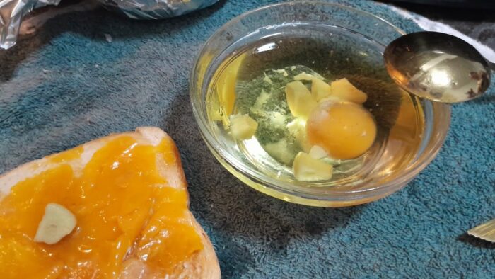 Plato 705 : Yemas confitas en freidora de aire