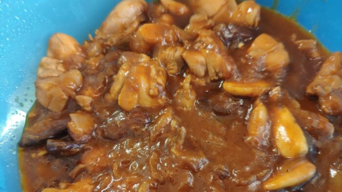 Pollo con almendras en thermomix