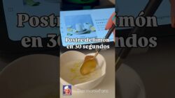 Postre de limón, rápido y fácil con Thermomix. Listo en 30 segundos.